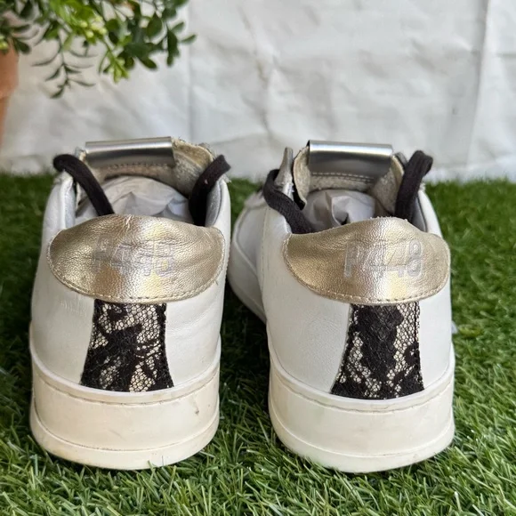 P448 women’s sneakers Black and White Sneakers size 38 US 8 - Picture 4 of 11